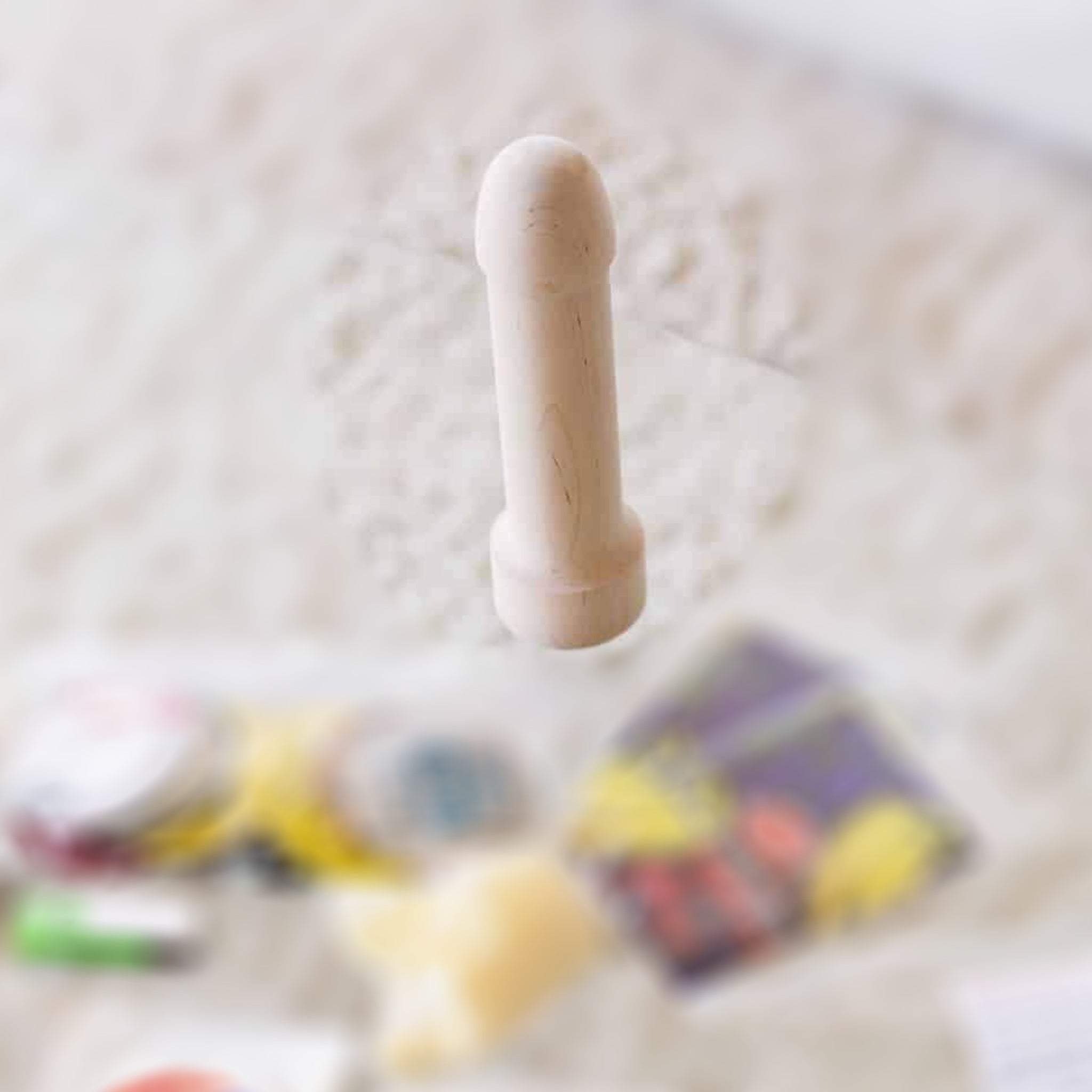 Condom Demonstrator, Wood