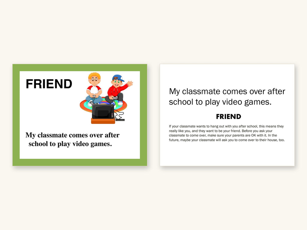 Friend vs Friendly, Card Set