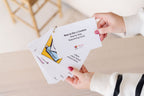 How to Use a Condom step-by-step sequencing cards, ring-bound, showing a lubricant illustration and step number