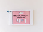 Menstrual Hygiene Use, Sequencing Cards