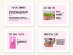 Menstrual Hygiene Use, Sequencing Cards