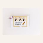 Rules For Consent sequence card booklet, ring-bound with an illustrated cover card